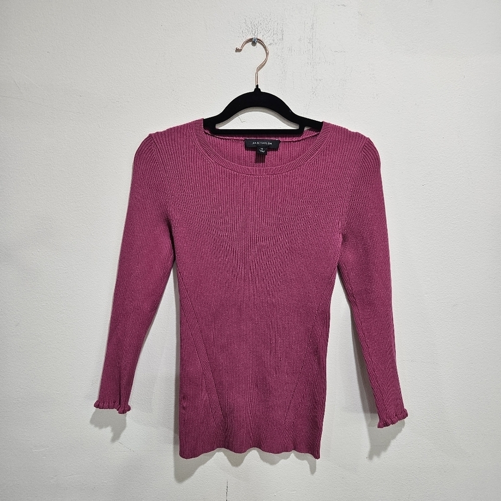 Ann Taylor Ribbed Sweater - Picture 4 of 8